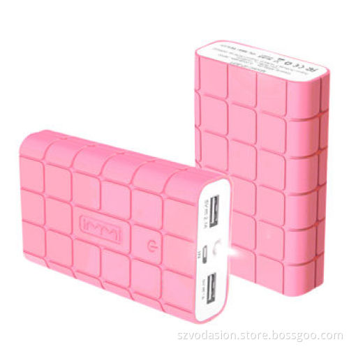 Manufacture new fashion design portable 8,000mAh mobile power supply w/LED and intelligent switch